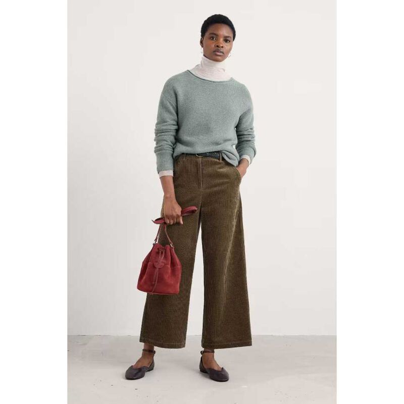 Seasalt Cornwall Asphodel Trouser Dark Seagrass image number 2